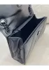 Bonnie Leather Small Chain Shoulder Bag Black