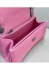 Bonnie Leather Small Chain Shoulder Bag Pink