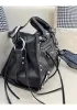 The Route 66 Brushed Leather Medium Tote Black