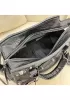 The Route 66 Brushed Leather Medium Tote Black