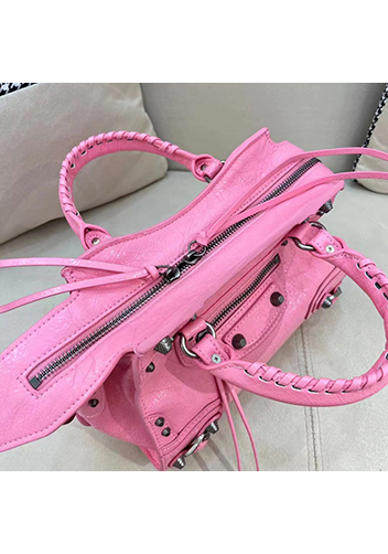 The Route 66 Brushed Leather Medium Tote Pink