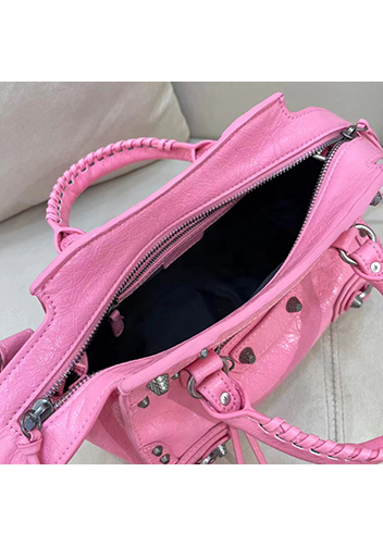 The Route 66 Brushed Leather Medium Tote Pink