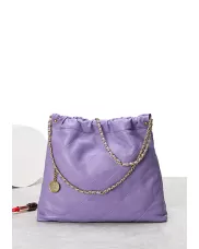 Adela Small Sheepskin Handbag Purple