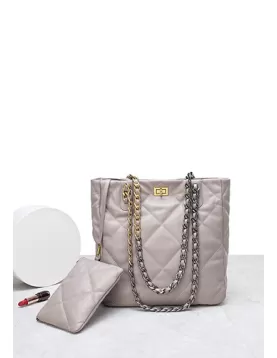 Adele Lilia Shoulder Bag Rectangular Hardware Pink