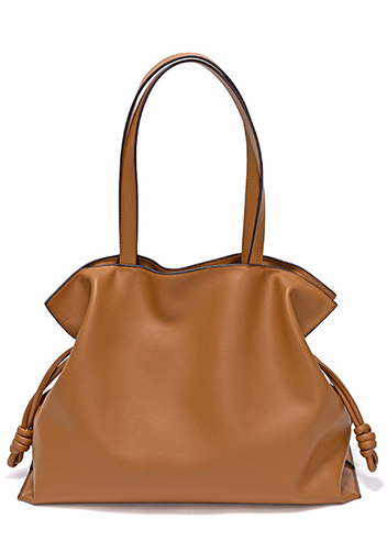 SALSA LEATHER SHOULDER BAG CAMEL