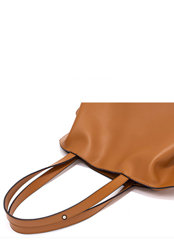 SALSA LEATHER SHOULDER BAG CAMEL