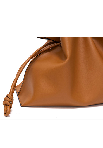 SALSA LEATHER SHOULDER BAG CAMEL