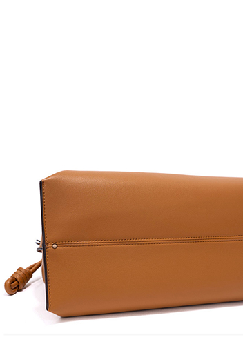 SALSA LEATHER SHOULDER BAG CAMEL