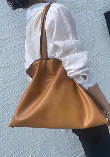 SALSA LEATHER SHOULDER BAG CAMEL