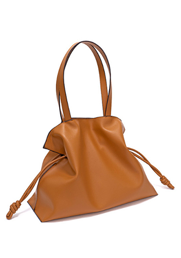 SALSA LEATHER SHOULDER BAG CAMEL