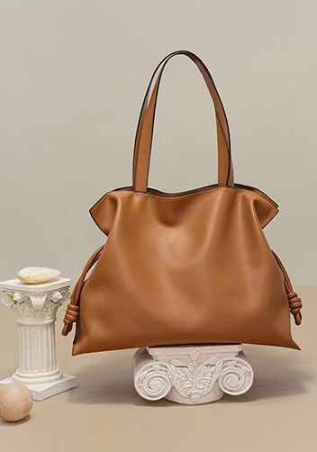 SALSA LEATHER SHOULDER BAG CAMEL