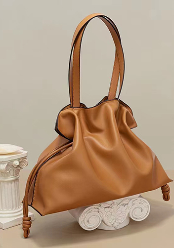 SALSA LEATHER SHOULDER BAG CAMEL