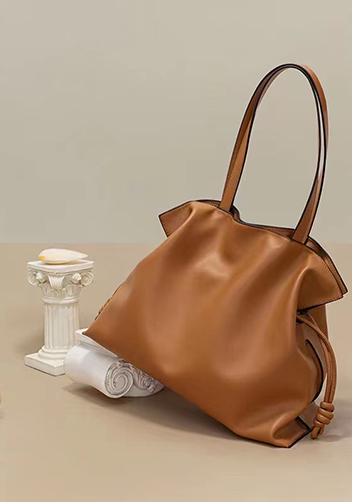 SALSA LEATHER SHOULDER BAG CAMEL