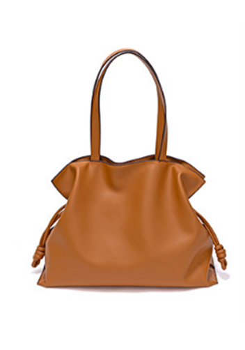 SALSA LEATHER SHOULDER BAG CAMEL