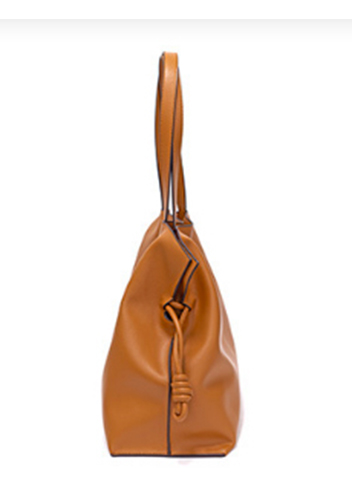 SALSA LEATHER SHOULDER BAG CAMEL