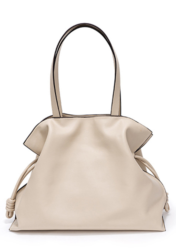 SALSA LEATHER SHOULDER BAG CREAM