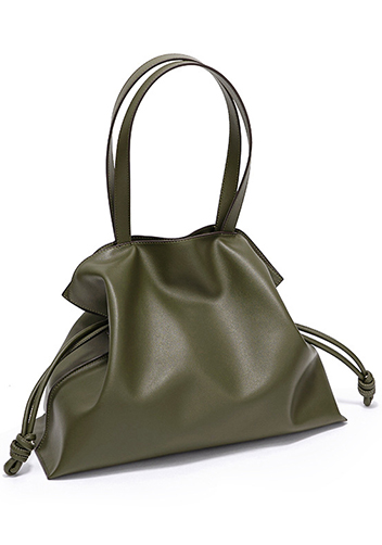 SALSA LEATHER SHOULDER BAG GREEN