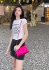 Dina Clutch Shoulder Small Bag Rhinestone Designs Barbie