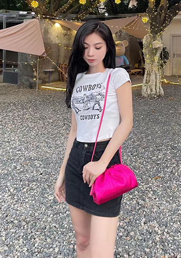Dina Clutch Shoulder Small Bag Rhinestone Designs Barbie