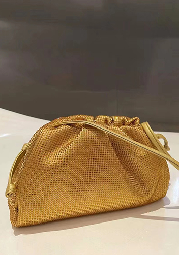 Dina Clutch Shoulder Small Bag Rhinestone Designs Gold