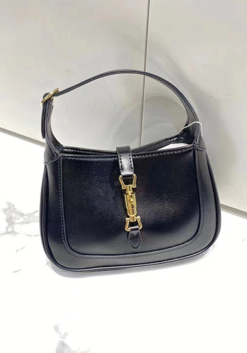 Daphne Leather Shoulder Bag Black