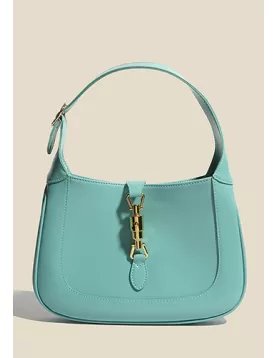 Daphne Leather Shoulder Bag Blue