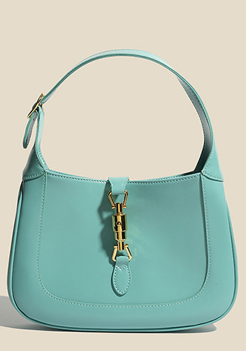 Daphne Leather Shoulder Bag Blue