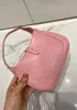 Daphne Leather Shoulder Bag Pink