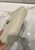 Daphne Leather Shoulder Bag White