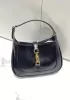 Daphne Leather Shoulder Bag Small Black