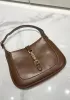 Daphne Leather Shoulder Bag Small Brown