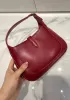 Daphne Leather Shoulder Bag Small Burgundy