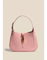 Daphne Leather Shoulder Bag Small Pink