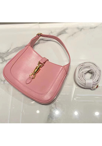 Daphne Leather Shoulder Bag Small Pink