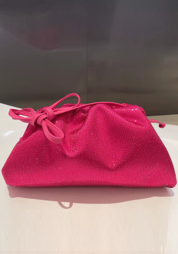 Dina Clutch Shoulder Large Bag Rhinestone Designs Barbie