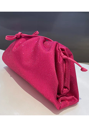 Dina Clutch Shoulder Large Bag Rhinestone Designs Barbie