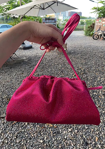 Dina Clutch Shoulder Large Bag Rhinestone Designs Barbie