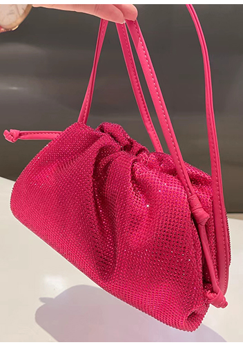Dina Clutch Shoulder Large Bag Rhinestone Designs Barbie