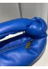 Dina Small Knotted Smooth Leather Tote Electric Blue