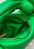 Dina Small Knotted Smooth Leather Tote Parrot Green