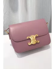 Yuga Classic Leather Bag Crystal Pink