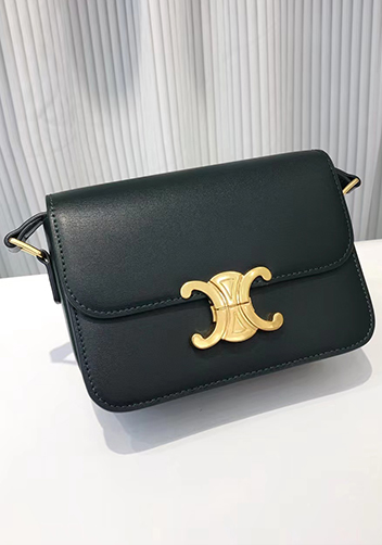 Yuga Classic Leather Bag Dark Green