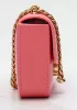 Yuga Leather Chain Shoulder Bag Pink