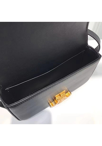Yuga Leather Shoulder Bag Black