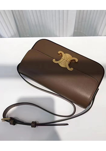 Yuga Leather Shoulder Bag Brown