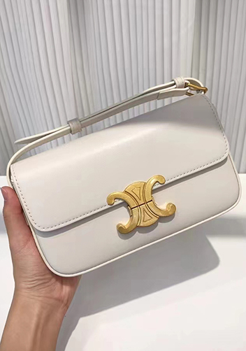 Yuga Leather Shoulder Bag Cream