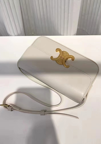 Yuga Leather Shoulder Bag Cream