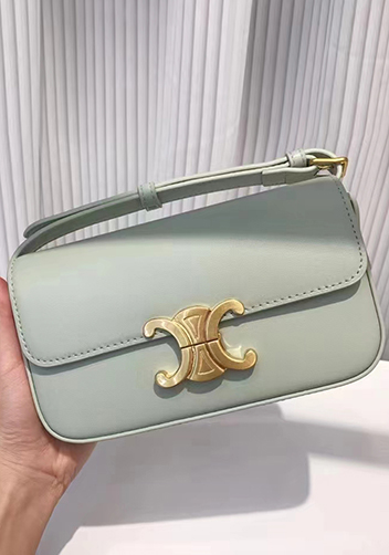 Yuga Leather Shoulder Bag Green