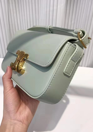 Yuga Leather Shoulder Bag Green