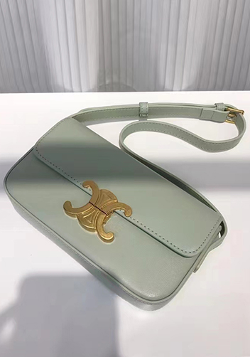 Yuga Leather Shoulder Bag Green